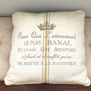 Large Embroidered Pillow